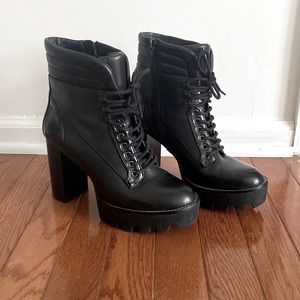 Gianni Bini heeled lug booties